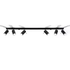 Sollux mennyezeti lámpa RING 6L fekete SL.0334 IP20 mag 16cm