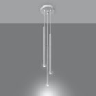 Sollux design lámpa PASTELO 3P függőlámpa fehér SL.0467 IP20 mag 90cm