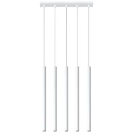   Sollux design lámpa PASTELO 5 függőlámpa fehér SL.0468 IP20 mag 90cm