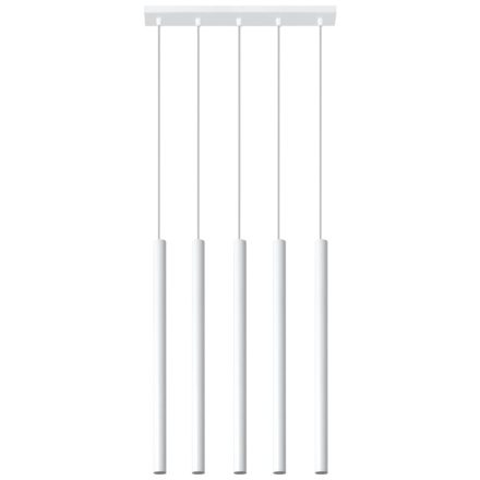 Sollux design lámpa PASTELO 5 függőlámpa fehér SL.0468 IP20 mag 90cm