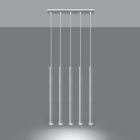 Sollux design lámpa PASTELO 5 függőlámpa fehér SL.0468 IP20 mag 90cm