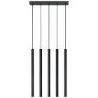 Sollux design lámpa PASTELO 5 függőlámpa fekete SL.0472 IP20 mag 90cm