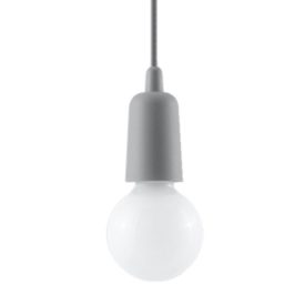   Sollux design lámpa Függőlámpa DIEGO 1 szürke SL.0575 IP20 mag 90cm