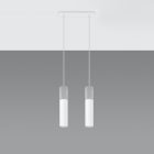 Sollux design lámpa BORGIO 2 függőlámpa fehér SL.0648 IP20 mag 90cm