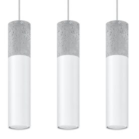   Sollux design lámpa BORGIO 3L függőlámpa fehér SL.0649 IP20 mag 90cm