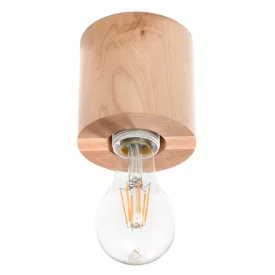   Sollux mennyezeti lámpa SALGADO természetes fa SL.0672 IP20 mag 10cm