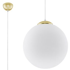   Sollux design lámpa UGO 40 arany függőlámpa SL.0717 IP20 fehér mag 130cm