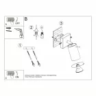 Sollux fali lámpa RING króm SL.0727 IP20 mag 8cm