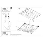 Sollux mennyezeti lámpa LUNA 2 mennyezeti lámpa fehér SL.0738 IP20 mag 15cm