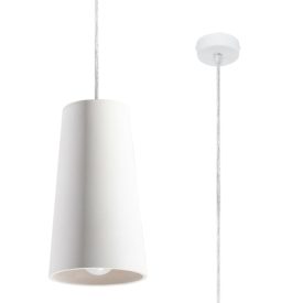  Sollux design lámpa GULCAN kerámia függőlámpa SL.0849 IP20 fehér mag 128cm