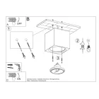 Sollux fali lámpa kerámia SEIDA SL.0850 IP20 fehér mag 14cm