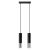 Sollux design lámpa LOOPEZ 2 függőlámpa fekete/króm SL.0941 IP20 mag 90cm