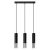 Sollux design lámpa LOOPEZ 3L függőlámpa fekete/króm SL.0942 IP20 mag 90cm