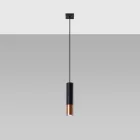 Sollux design lámpa LOOPEZ 1 fekete/réz függőlámpa SL.0946 IP20 mag 100cm