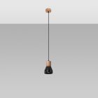 Sollux design lámpa QUBIC függőlámpa fekete SL.0963 IP20 mag 120cm