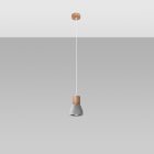 Sollux design lámpa QUBIC függőlámpa szürke SL.0964 IP20 mag 120cm