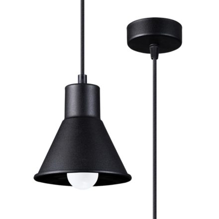 Sollux design lámpa Függőlámpa TALEJA 1 fekete [E27] SL.0985 IP20 mag 120cm