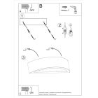 Sollux fali lámpa ATENA beton SL.0994 IP20 szürke mag 10cm