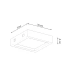 Sollux mennyezeti lámpa RIZA beton SL.0995 IP20 szürke mag 8cm