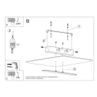 Sollux mennyezeti lámpa AZALIA mennyezeti lámpa SL.1007 IP20 króm mag 5.5cm