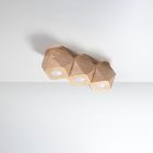 Sollux mennyezeti lámpa WOODY 3 természetes fa SL.1010 IP20 mag 12cm