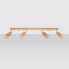 Sollux mennyezeti lámpa BERG 4 mennyezeti lámpa természetes fa SL.1042 IP20 tölgy mag 20cm