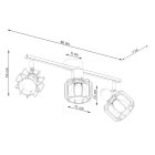 Sollux mennyezeti lámpa BELUCI 3 fehér mennyezeti lámpa SL.1113 IP20 mag 19cm
