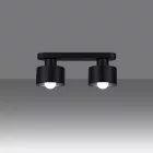 Sollux mennyezeti lámpa SAVAR 2 mennyezeti lámpa fekete SL.1130 IP20 mag 13cm