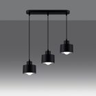 Sollux design lámpa SAVAR 3 függőlámpa fekete SL.1133 IP20 mag 110cm