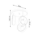 Sollux mennyezeti lámpa TITRAN 3 fehér SL.1136 IP20 mag 34.5cm