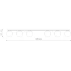 Sollux mennyezeti lámpa YOLI 6 fehér SL.1150 IP20 mag 14.5cm