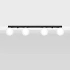 Sollux mennyezeti lámpa YOLI 4 fekete SL.1154 IP20 mag 14.5cm