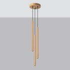 Sollux design lámpa PASTELO 3P arany függőlámpa SL.1172 IP20 mag 115cm
