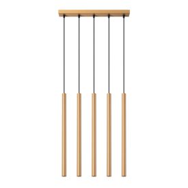   Sollux design lámpa PASTELO 5L függőlámpa arany SL.1173 IP20 mag 110cm