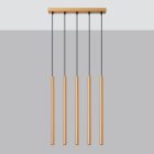 Sollux design lámpa PASTELO 5L függőlámpa arany SL.1173 IP20 mag 110cm