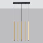 Sollux design lámpa PASTELO 5L függőlámpa fényezett arany SL.1198 IP20 mag 90cm