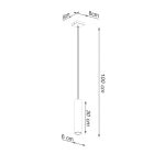Sollux design lámpa LAGOS 1 függőlámpa arany fényezett arany SL.1200 IP20 mag 100cm