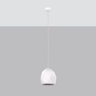 Sollux design lámpa függőlámpa kerámia MINT SL.1251 IP20 fehér mag 125cm