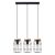 Sollux design lámpa GOTTO 3L függőlámpa SL.1264 IP20 fekete mag 115cm