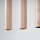 Sollux design lámpa PASTELO 5L függőlámpa fa SL.1269 IP20 faipari mag 100cm