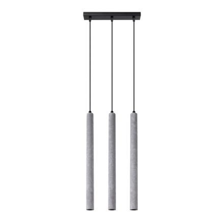 Sollux függeszték PASTELO 3L függesztéklámpa betonból SL.1272 IP20 szürke mag 110cm