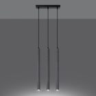 Sollux függeszték PASTELO 3L függesztéklámpa betonból SL.1272 IP20 szürke mag 110cm