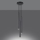 Sollux függeszték PASTELO 3P függesztéklámpa betonból SL.1273 IP20 szürke mag 115cm