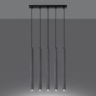 Sollux függeszték PASTELO 5L függesztéklámpa betonból SL.1274 IP20 szürke mag 110cm