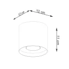 Sollux mennyezeti lámpa MIKA fehér SL.1280 IP20 mag 11cm
