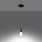 Sollux design lámpa NESO 1 függőlámpa SL.1284 IP20 fekete mag 115cm