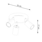 Sollux mennyezeti lámpa VERDO 3P fehér SL.1287 IP20 mag 17cm