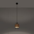 Sollux design lámpa GIZUR 1 függőlámpa SL.1300 IP20 fekete mag 130cm