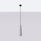 Sollux design lámpa Függőlámpa ELECTRA beton SL.1347 IP20 szürke mag 125cm