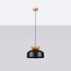 Sollux design lámpa MARION függőlámpa fekete SL.1351 IP20 mag 130cm